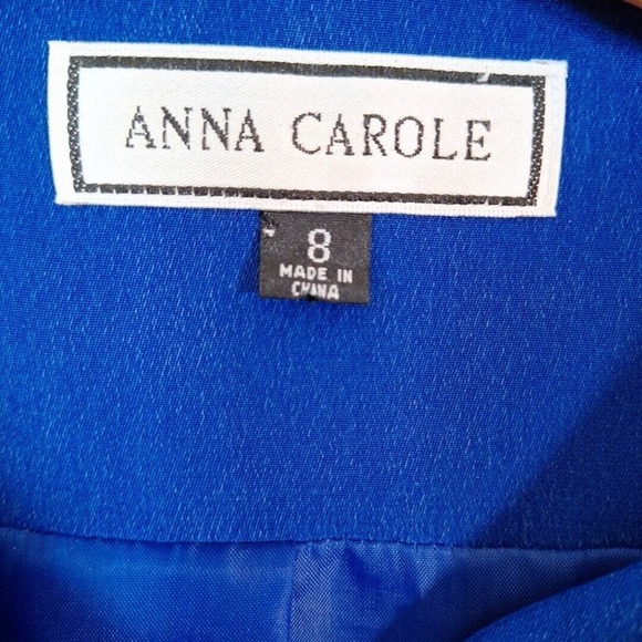 Vintage 80s/90s Blue 100% Silk Embroidered Jacket Women Size 8 - Picture 5 of 8